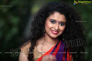 Soumya Sukumar in Half Saree