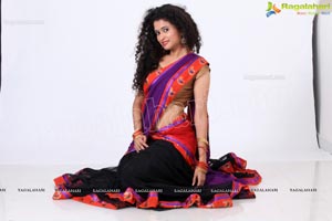 Soumya Sukumar in Half Saree