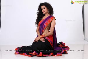 Soumya Sukumar in Half Saree