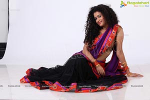 Soumya Sukumar in Half Saree