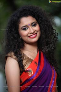 Soumya Sukumar in Half Saree