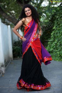 Soumya Sukumar in Half Saree