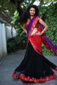 Soumya Sukumar in Half Saree