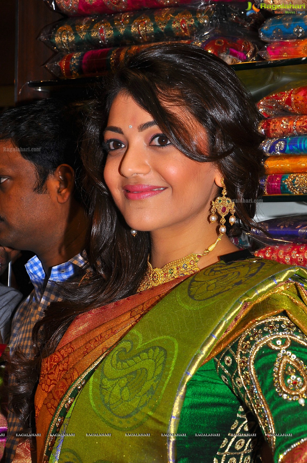 Kajal Aggarwal in Traditional Saree at Chennai Shopping Mall, Hyderabad, Images