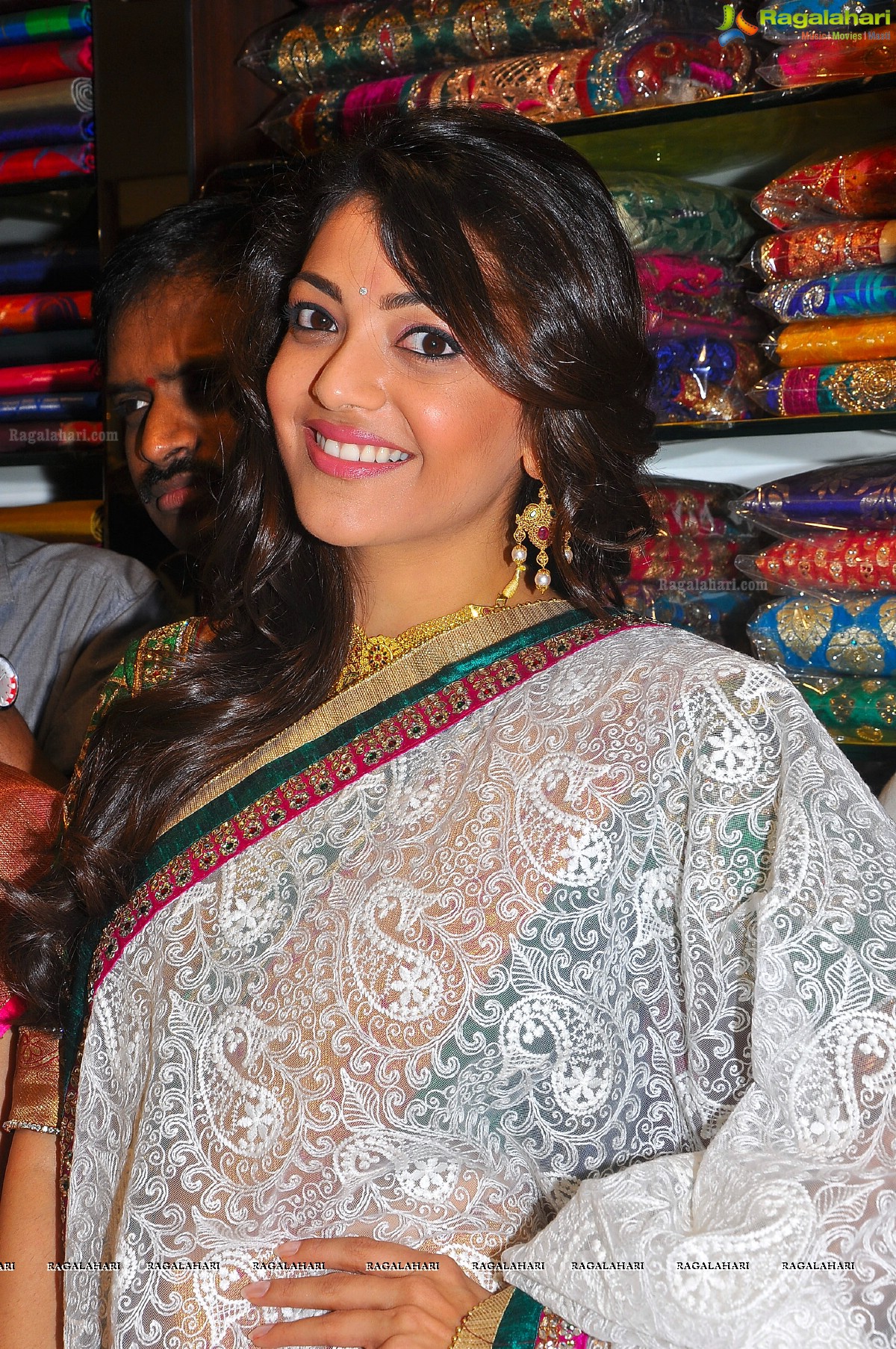 Kajal Aggarwal in Traditional Saree at Chennai Shopping Mall, Hyderabad, Images