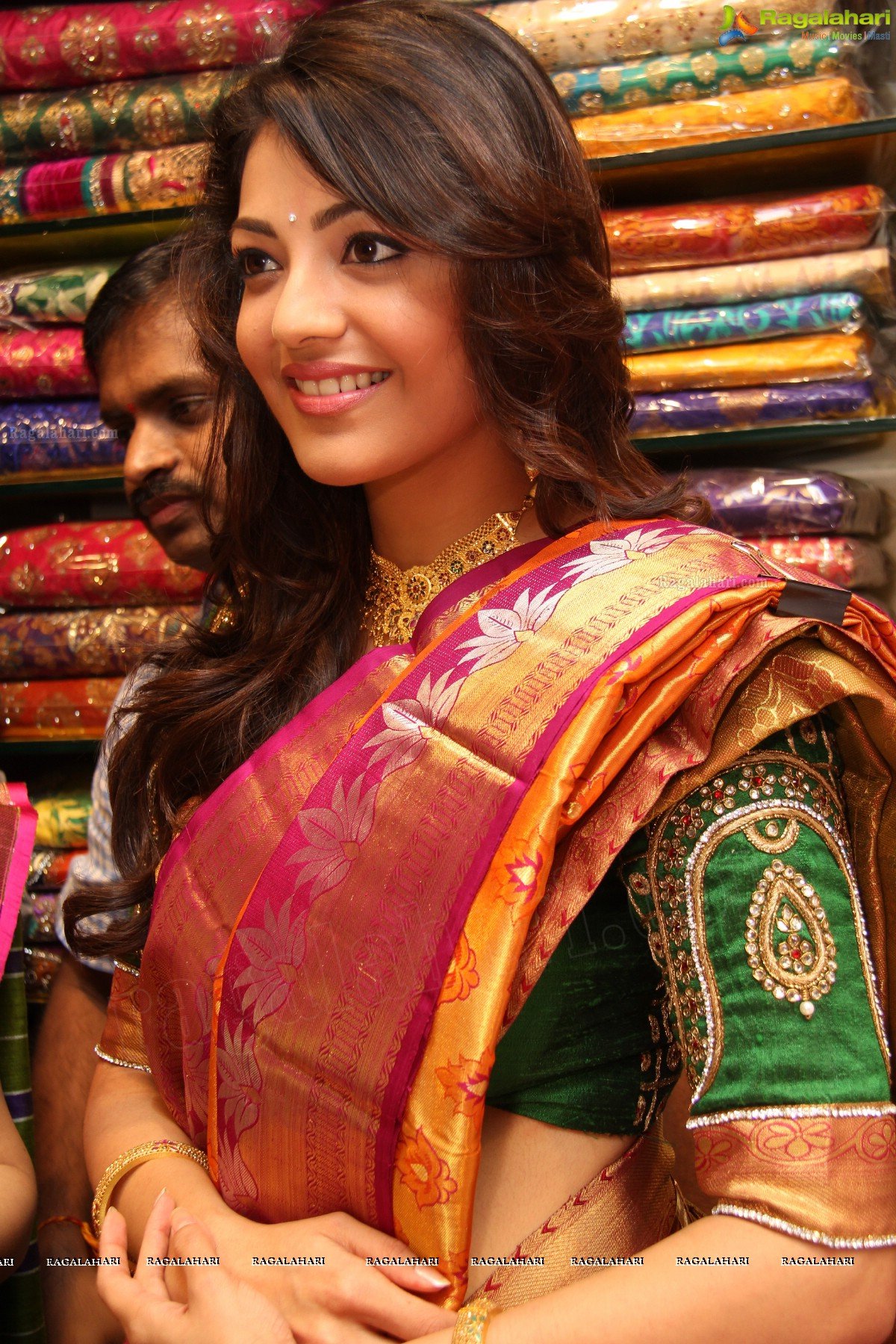 Kajal Aggarwal in Traditional Saree at Chennai Shopping Mall, Hyderabad, Images