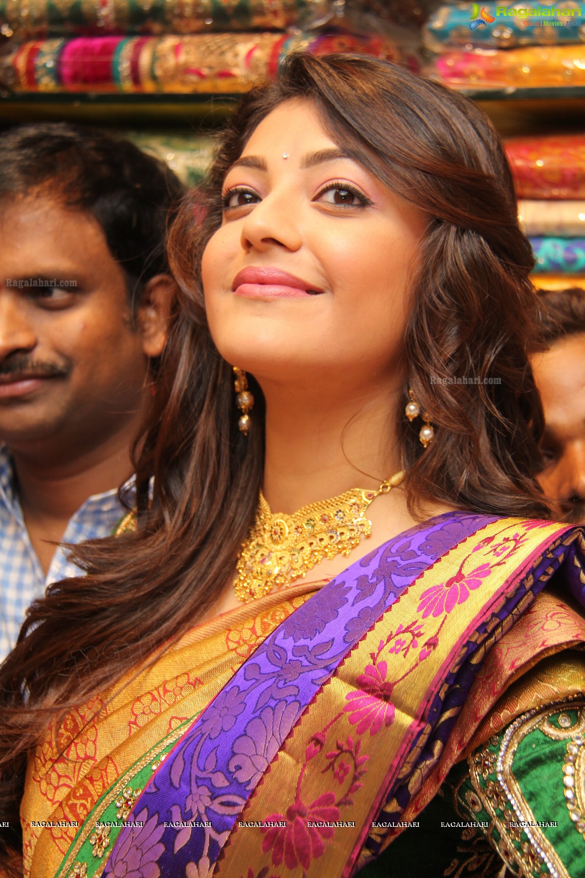 Kajal Aggarwal in Traditional Saree at Chennai Shopping Mall, Hyderabad, Images