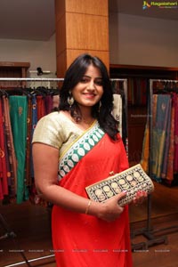 Heroine Tanusha in Red Saree