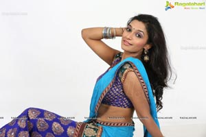 Girl in Half Saree