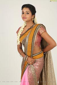 Heroine Bhavya Half Saree