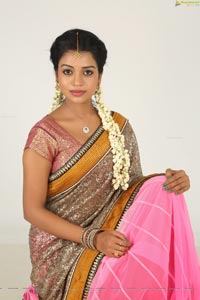 Heroine Bhavya Half Saree