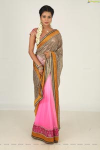 Heroine Bhavya Half Saree