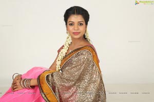 Heroine Bhavya Half Saree