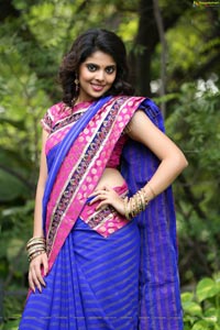 Shravyah in Saree