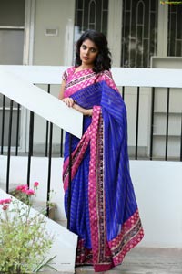 Shravyah in Saree