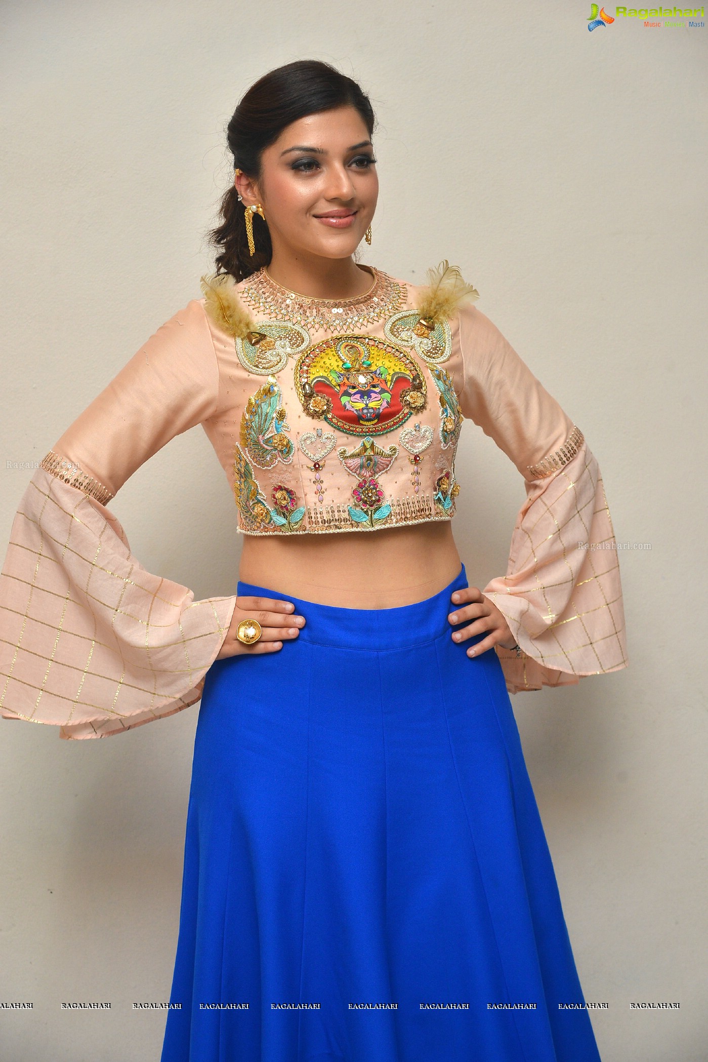 Mehreen Pirzada at Raja The Great Trailer Launch (Posters)