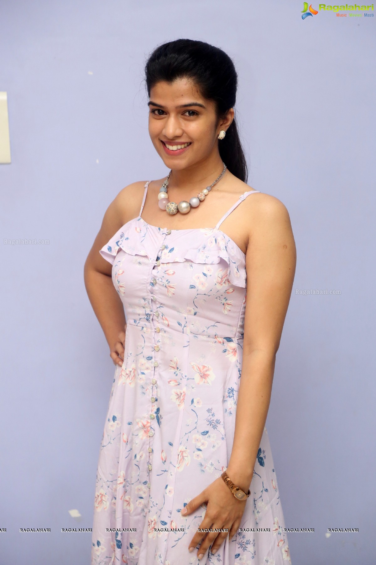 Mahima at Indrasena Trailer Launch