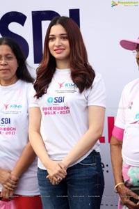 Tamannaah flags off Pink Ribbon Walk