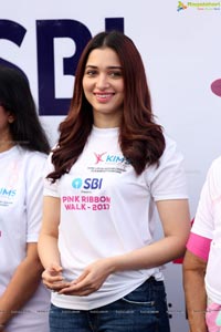 Tamannaah flags off Pink Ribbon Walk