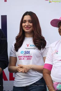 Tamannaah flags off Pink Ribbon Walk