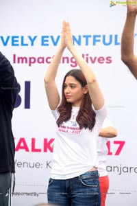 Tamannaah flags off Pink Ribbon Walk