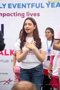 Tamannaah flags off Pink Ribbon Walk