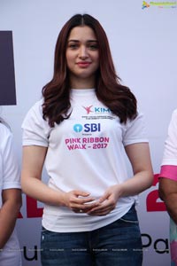 Tamannaah flags off Pink Ribbon Walk