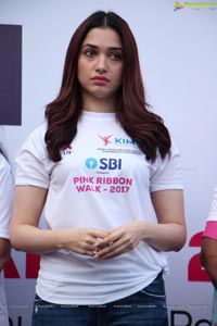 Tamannaah flags off Pink Ribbon Walk