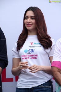 Tamannaah flags off Pink Ribbon Walk