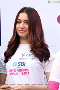 Tamannaah flags off Pink Ribbon Walk