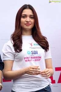 Tamannaah flags off Pink Ribbon Walk