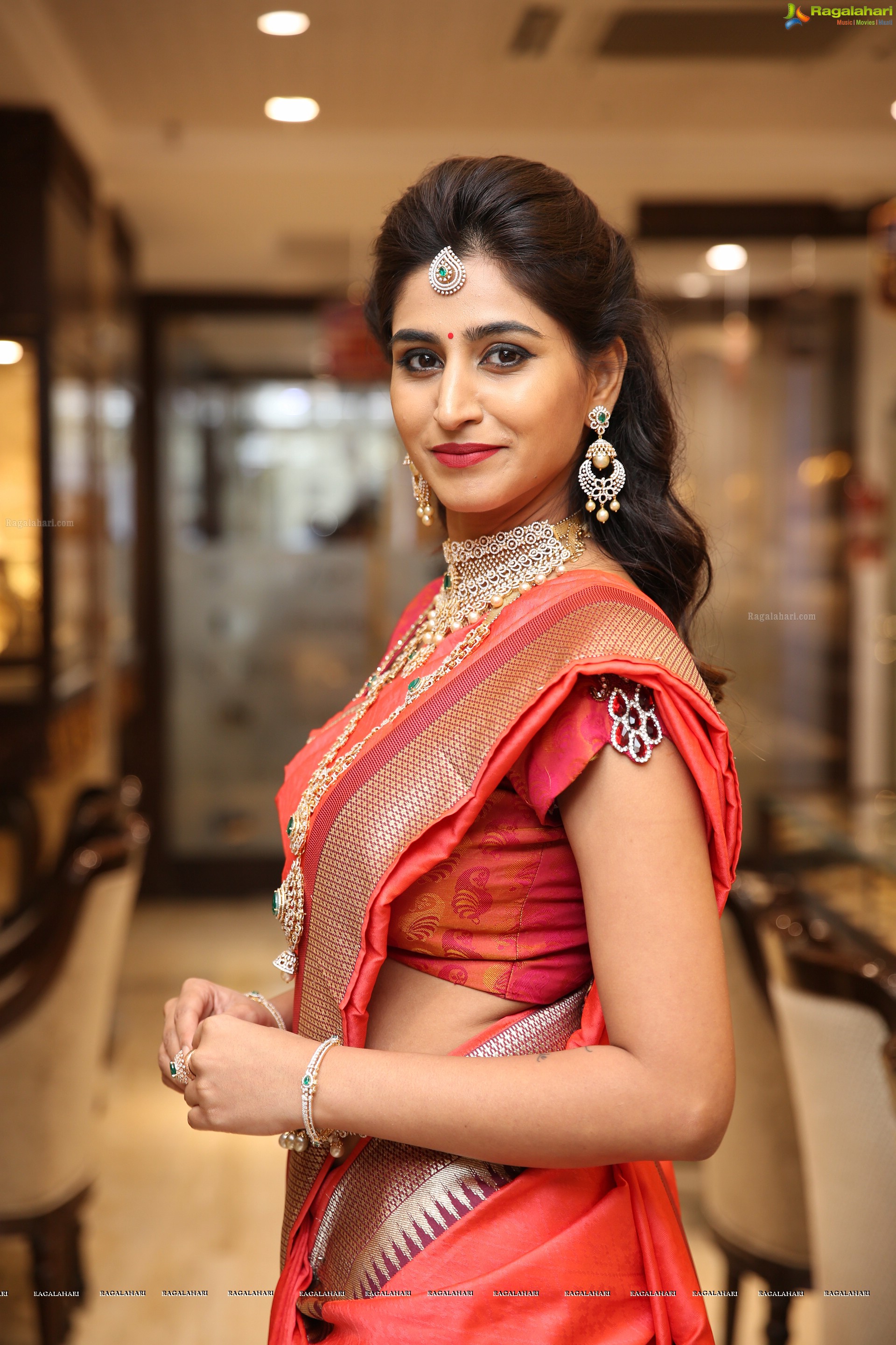 Varshini Sounderajan at Manepally Jewellers Utsavi Collection Launch  - HD Gallery