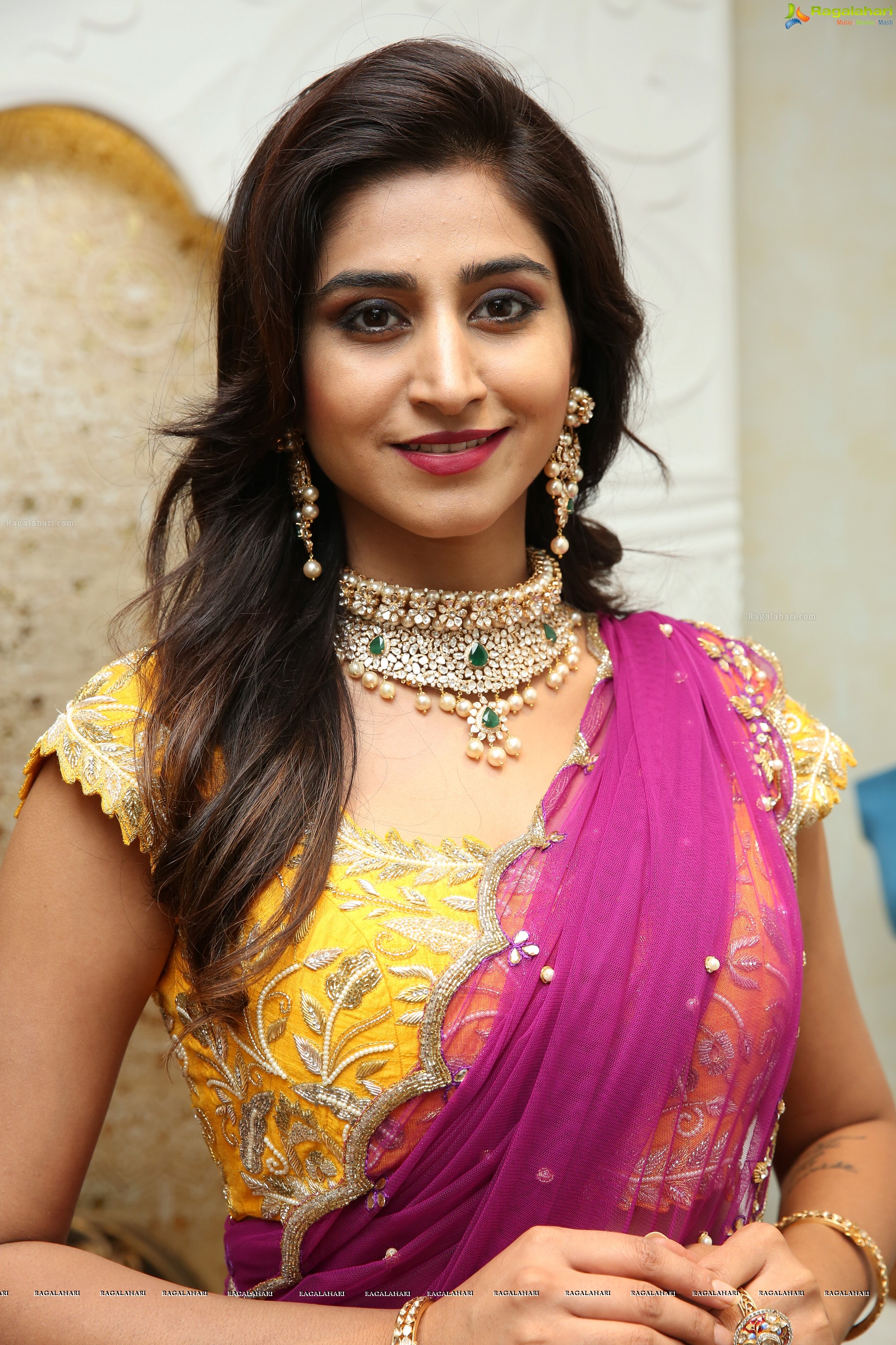 Varshini Sounderajan @ The Royal Navarathri Collection & Dolphin D3 Exhibition by Kalasha Jewels - HD Gallery