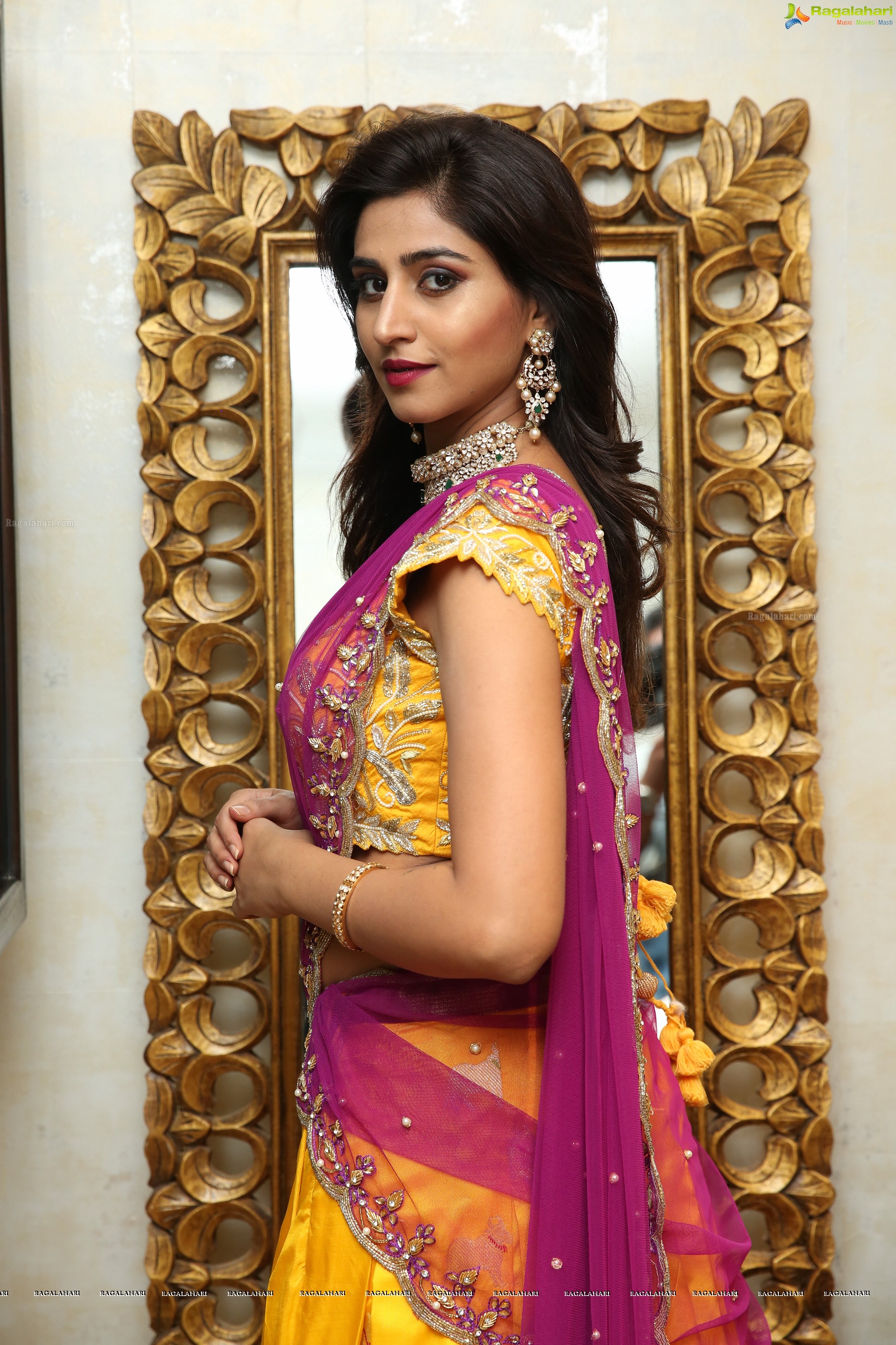 Varshini Sounderajan @ The Royal Navarathri Collection & Dolphin D3 Exhibition by Kalasha Jewels - HD Gallery