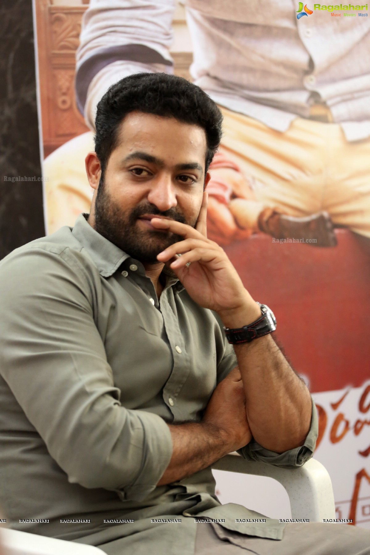 NTR at Aravinda Sametha Interview