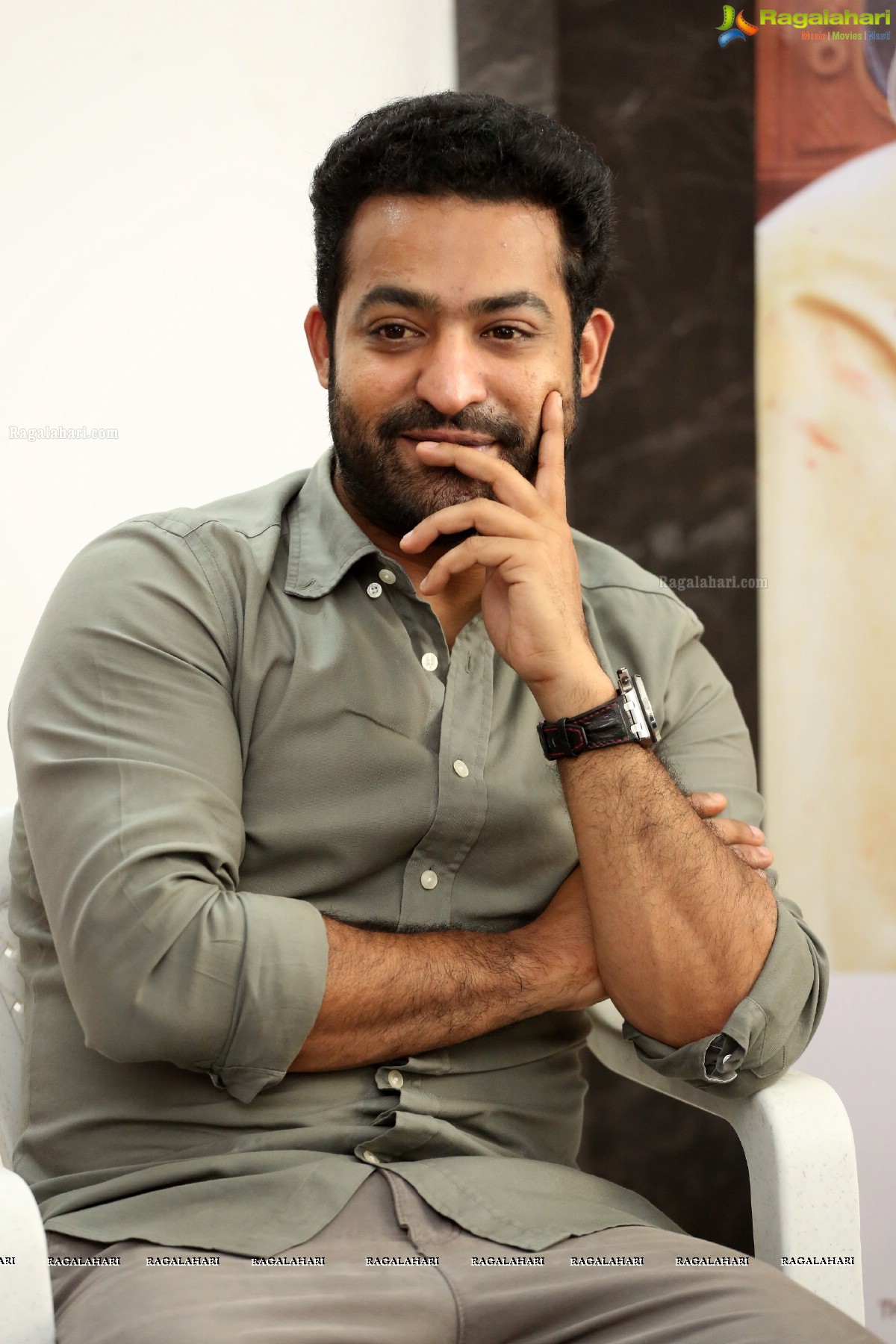 NTR at Aravinda Sametha Interview