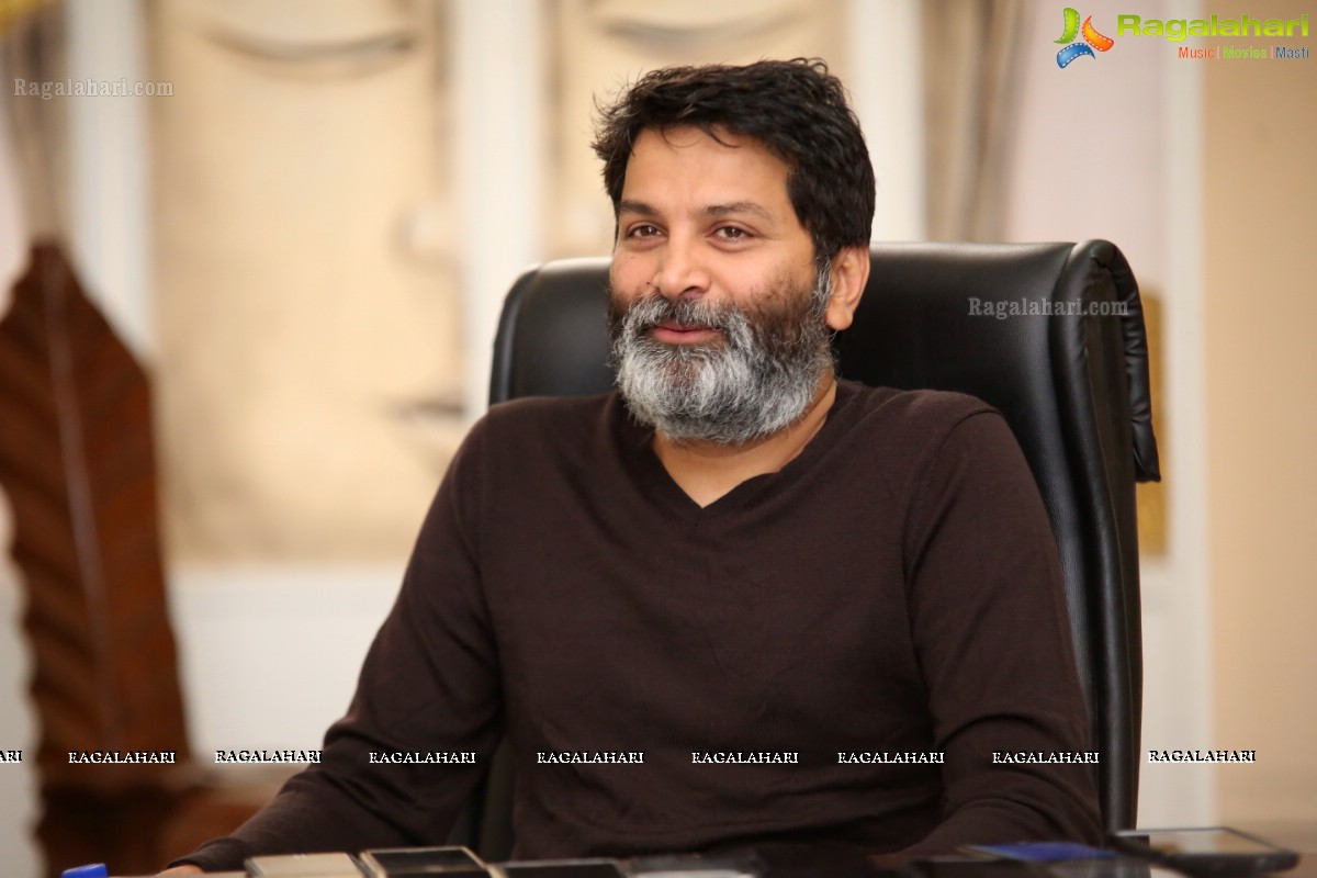 Trivikram Srinivas @ Aravinda Sametha Veera Raghava Interview