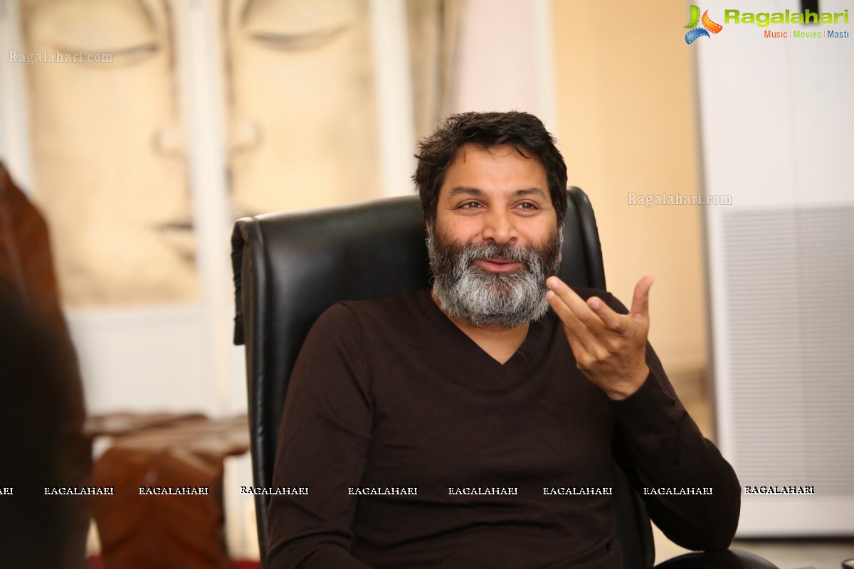 Trivikram Srinivas @ Aravinda Sametha Veera Raghava Interview