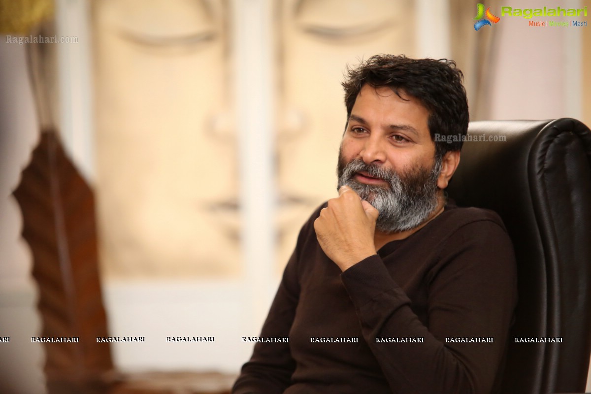 Trivikram Srinivas @ Aravinda Sametha Veera Raghava Interview