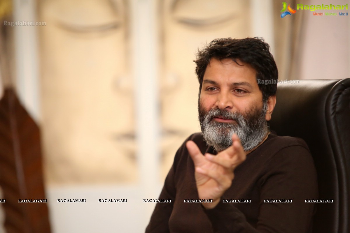 Trivikram Srinivas @ Aravinda Sametha Veera Raghava Interview