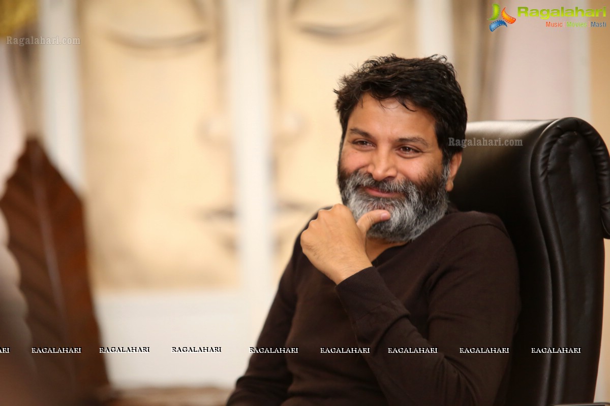 Trivikram Srinivas @ Aravinda Sametha Veera Raghava Interview