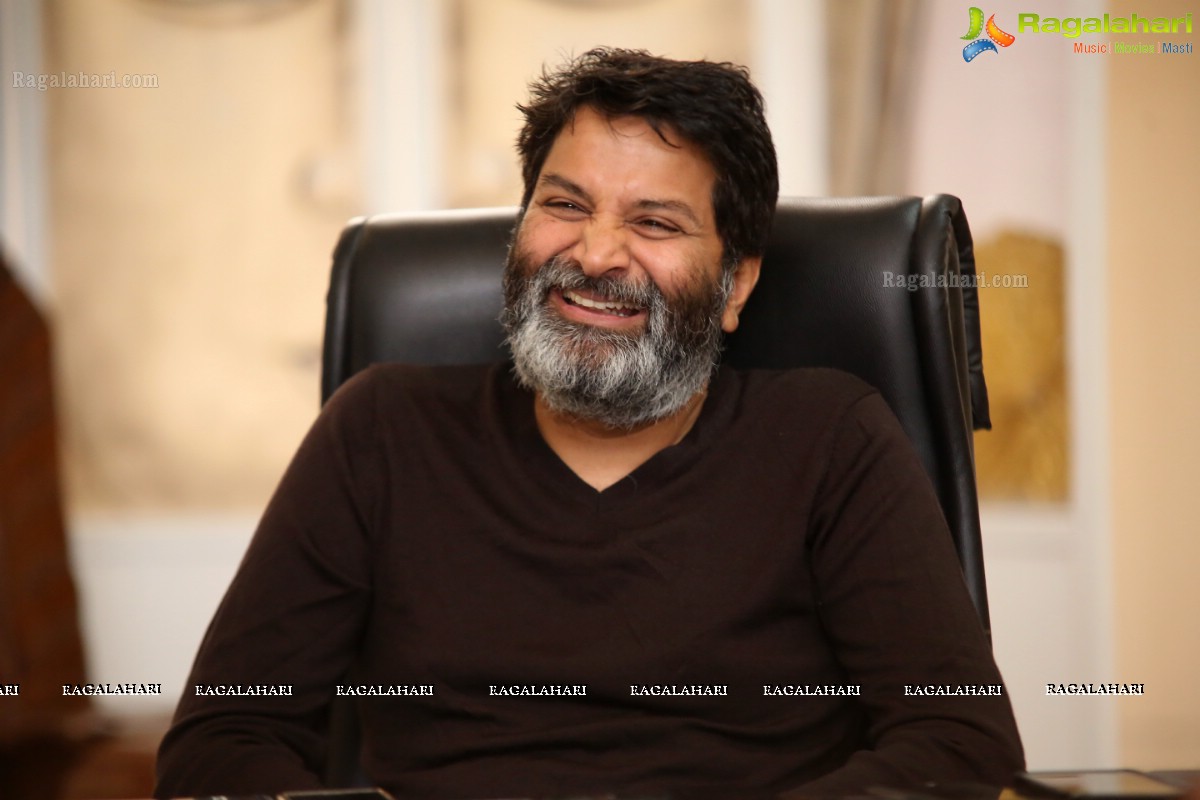 Trivikram Srinivas @ Aravinda Sametha Veera Raghava Interview