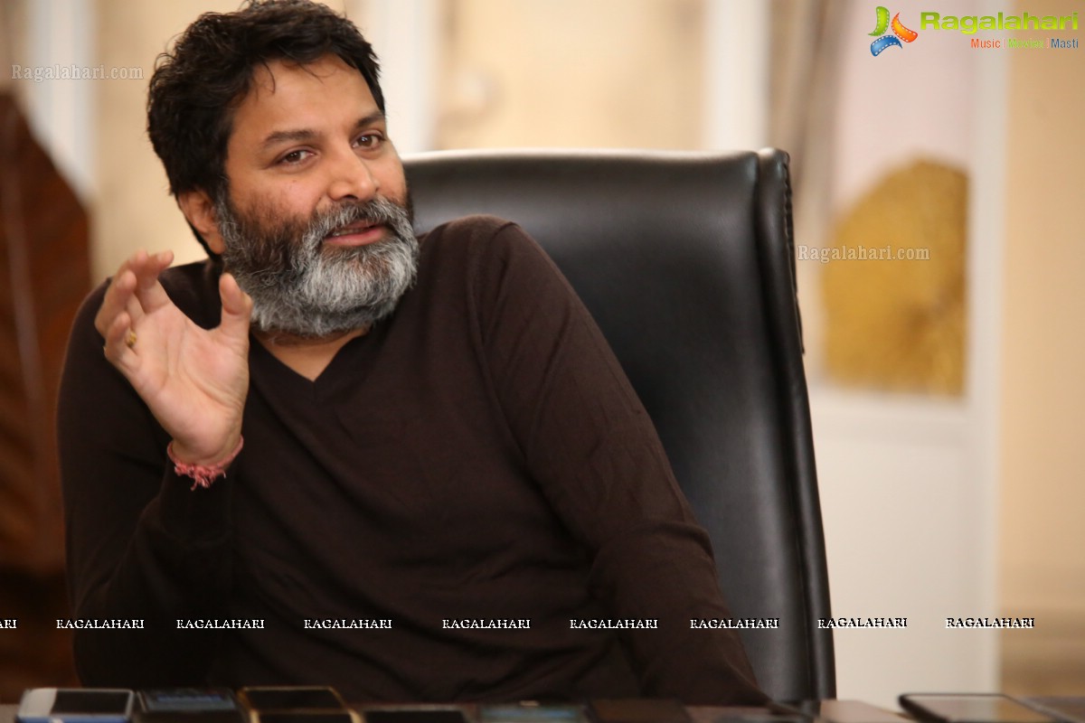 Trivikram Srinivas @ Aravinda Sametha Veera Raghava Interview