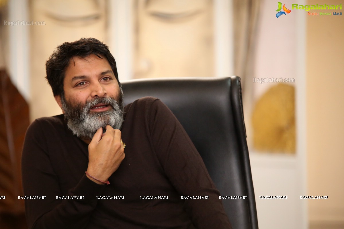 Trivikram Srinivas @ Aravinda Sametha Veera Raghava Interview