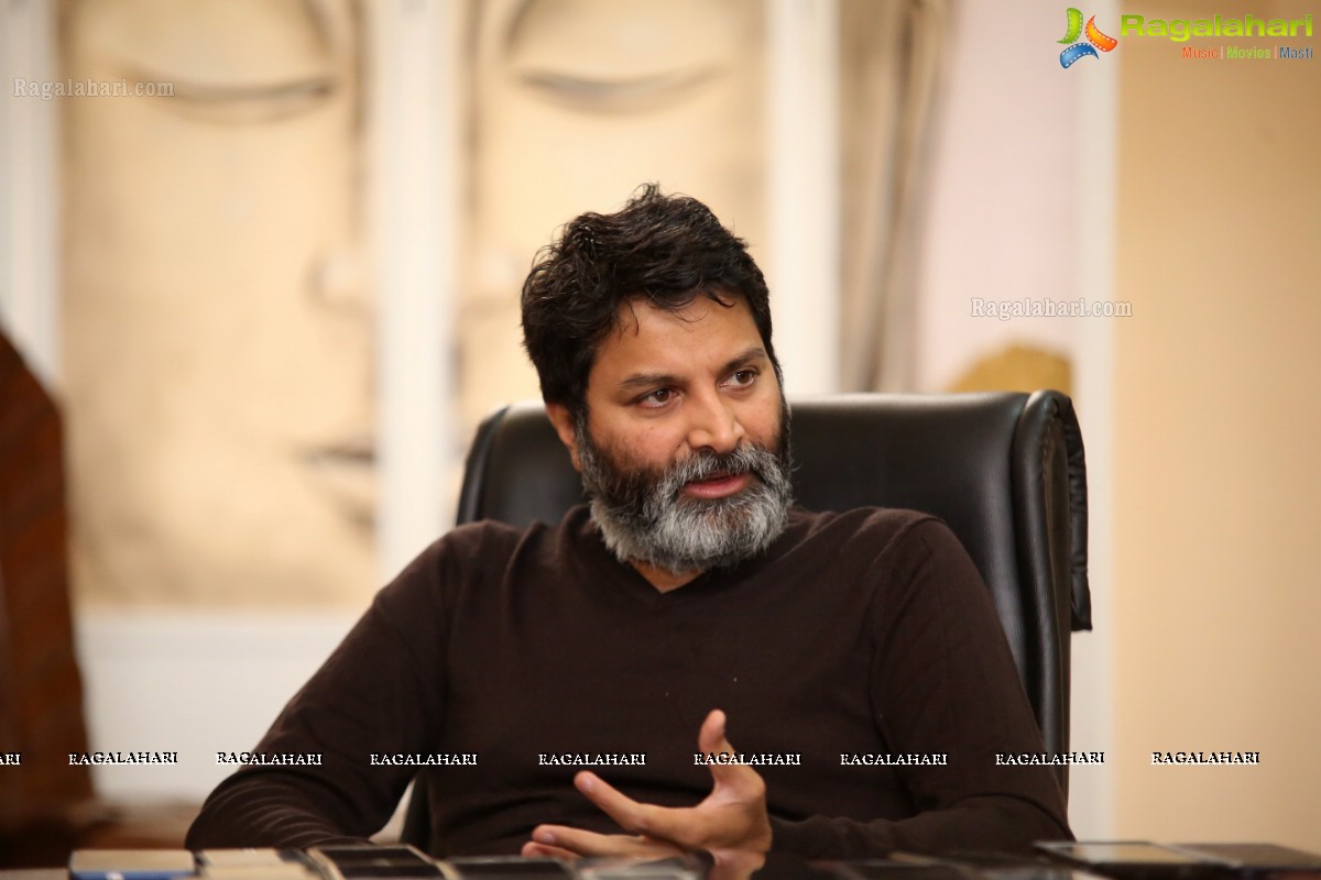 Trivikram Srinivas @ Aravinda Sametha Veera Raghava Interview