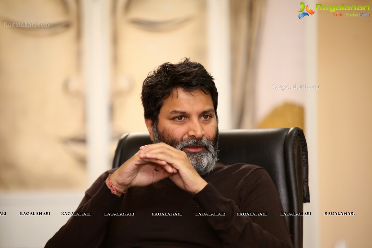 Trivikram Srinivas @ Aravinda Sametha Veera Raghava Interview