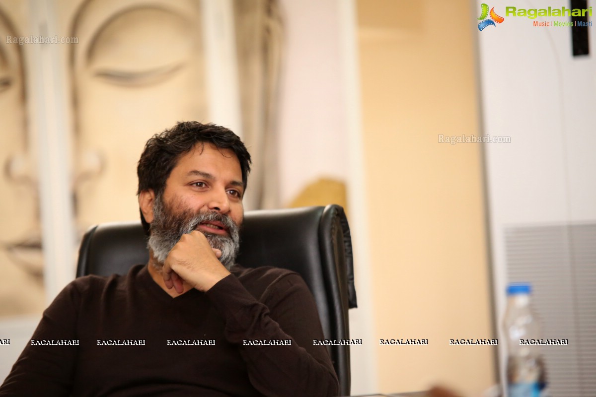 Trivikram Srinivas @ Aravinda Sametha Veera Raghava Interview