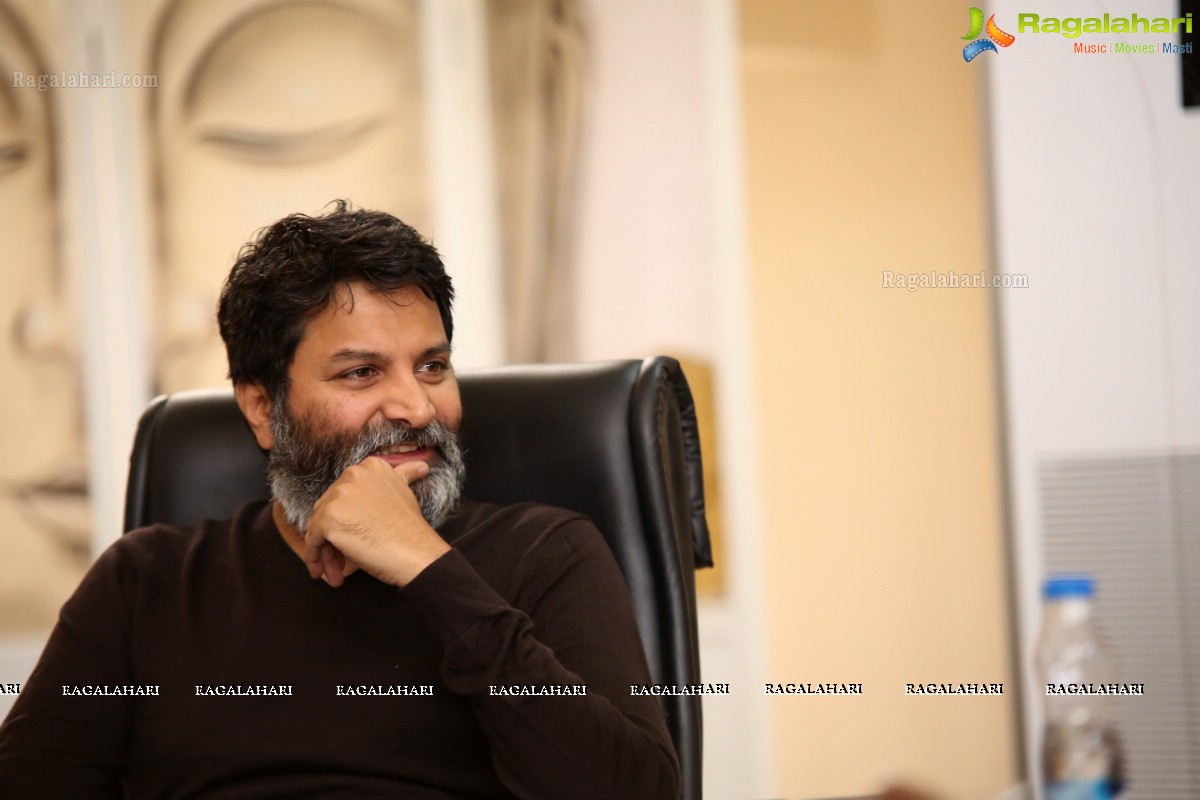 Trivikram Srinivas @ Aravinda Sametha Veera Raghava Interview