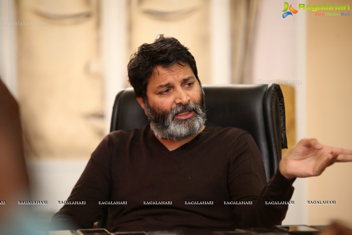 Trivikram Srinivas @ Aravinda Sametha Veera Raghava Interview