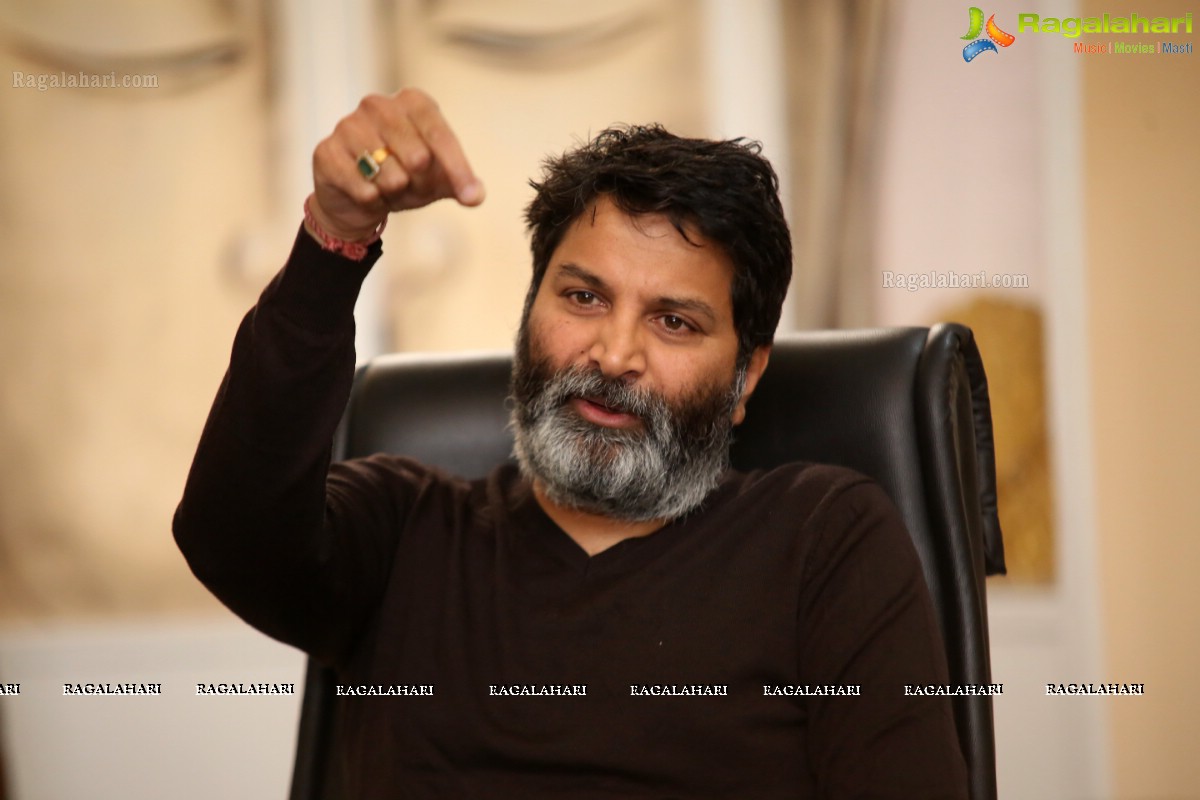 Trivikram Srinivas @ Aravinda Sametha Veera Raghava Interview